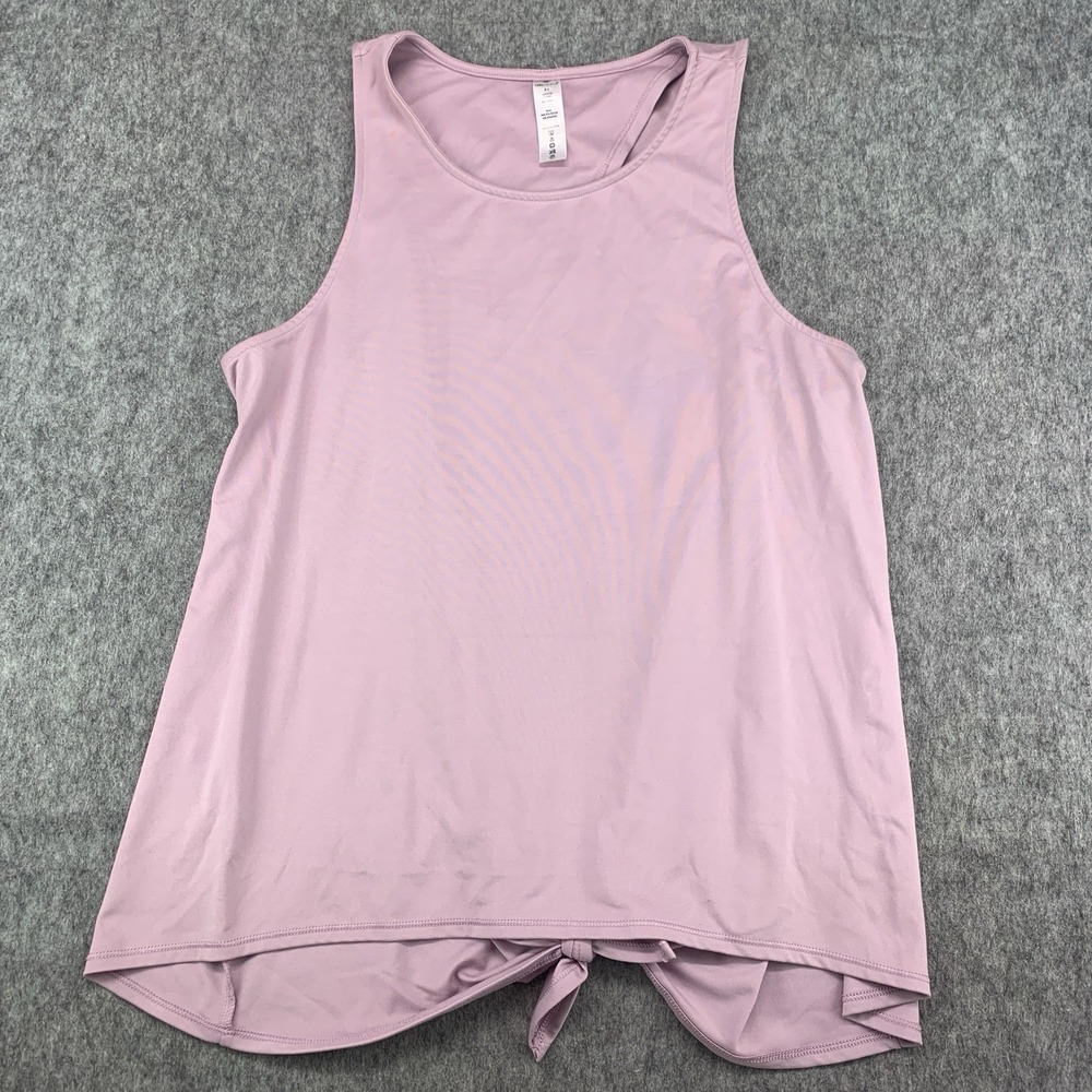 Yogalicious Women's Periwinkle Pink Open Back Sleeveless Top Gym Size XL